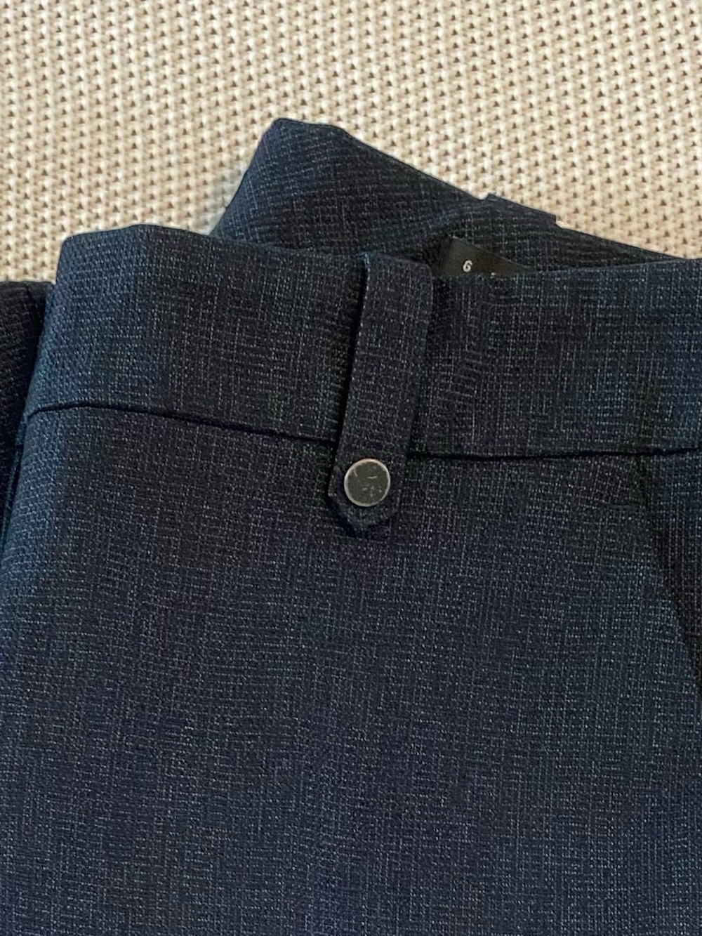LOFT Dark Navy Straight-Leg Trousers - Picture 15 of 15